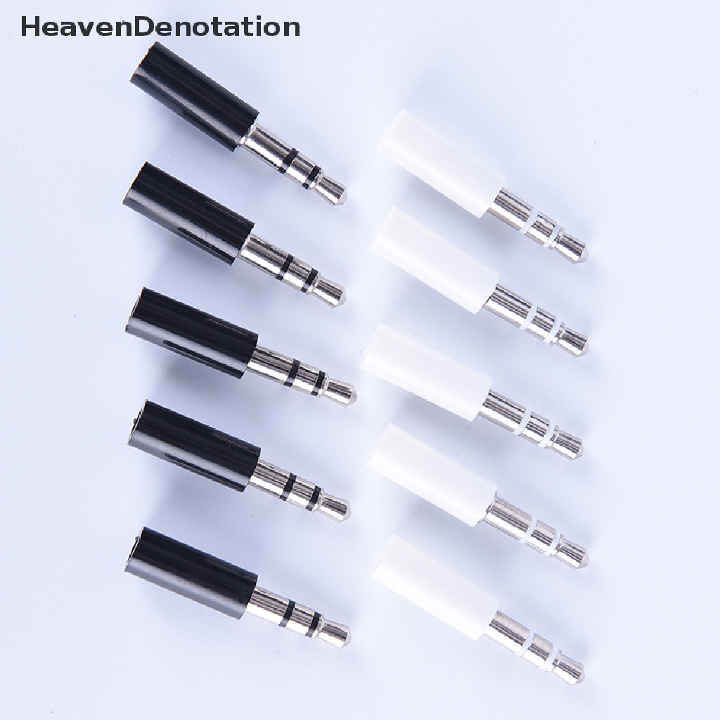 [HeavenDenotation] 10pcs 3.5mm stereo headset plug jack 3pole 3.5 audio plug jack adaptor connector