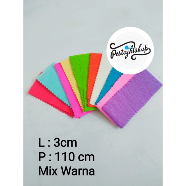 

Kertas Krep Potong Mix Warna