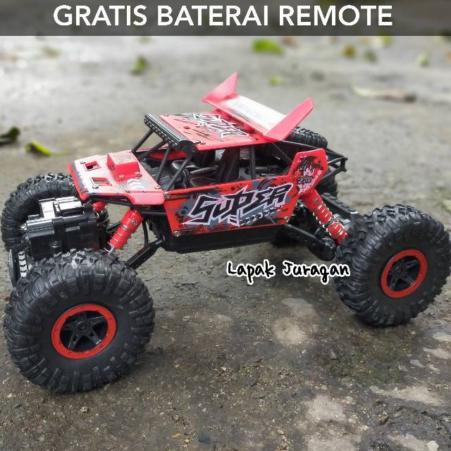 Mobil Remot 4WD ROCK CRAWLER OFFROAD 2.4Ghz Mainan RC Remote Control