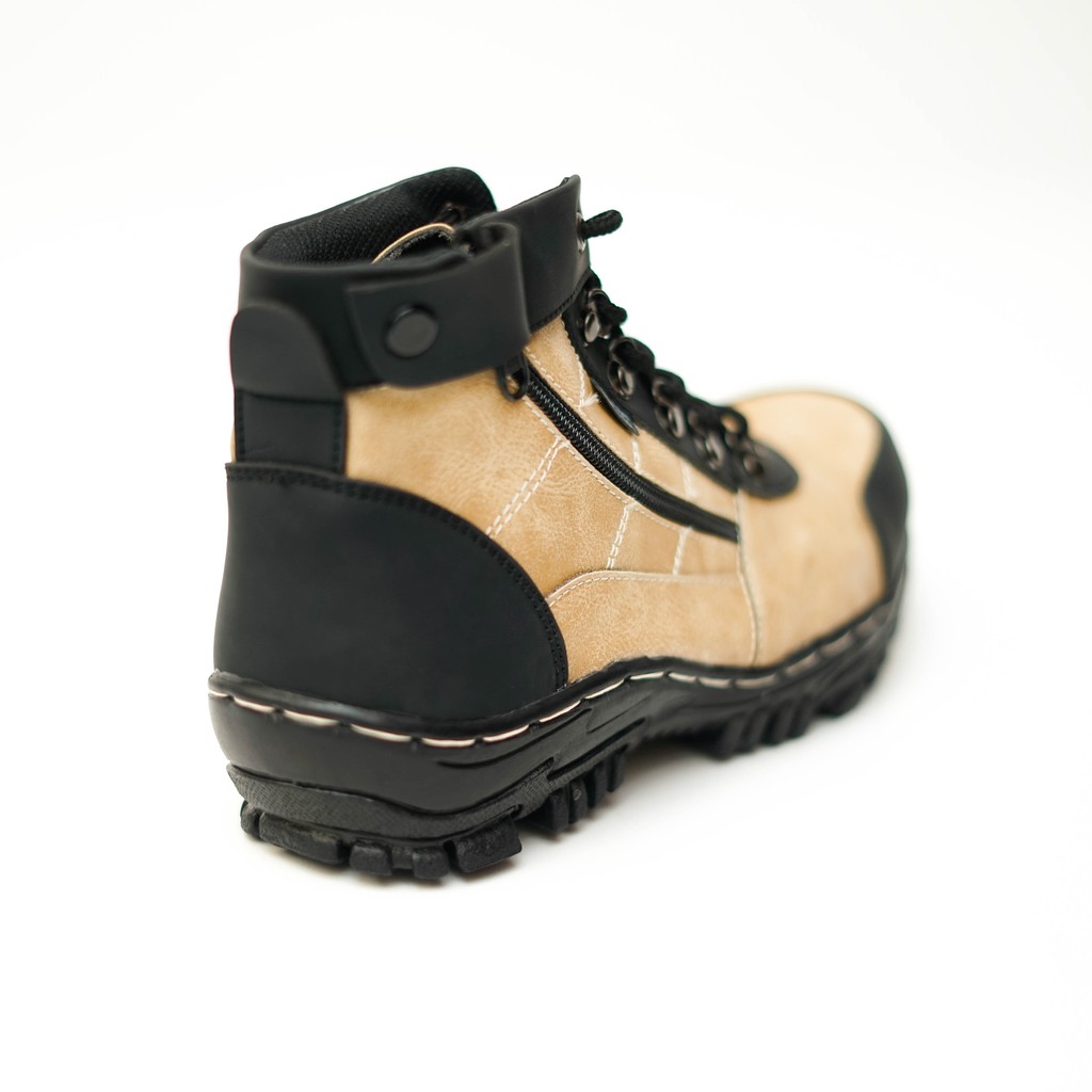 CBY  morris sepatu boot safety ujung besi sepatu bikers sepatu gunung sepatu pria