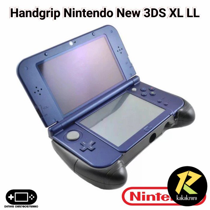 Handgrip Hand Grip Nintendo New 3DS XL LL With Stand - New 3DS XL LL