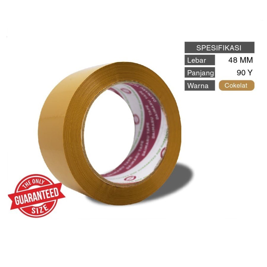 

LAKBAN COKLAT OPP YATTA 48MM X 100 YARD TEBAL 50 MICRON BROWN TAPE SATUAN ECER