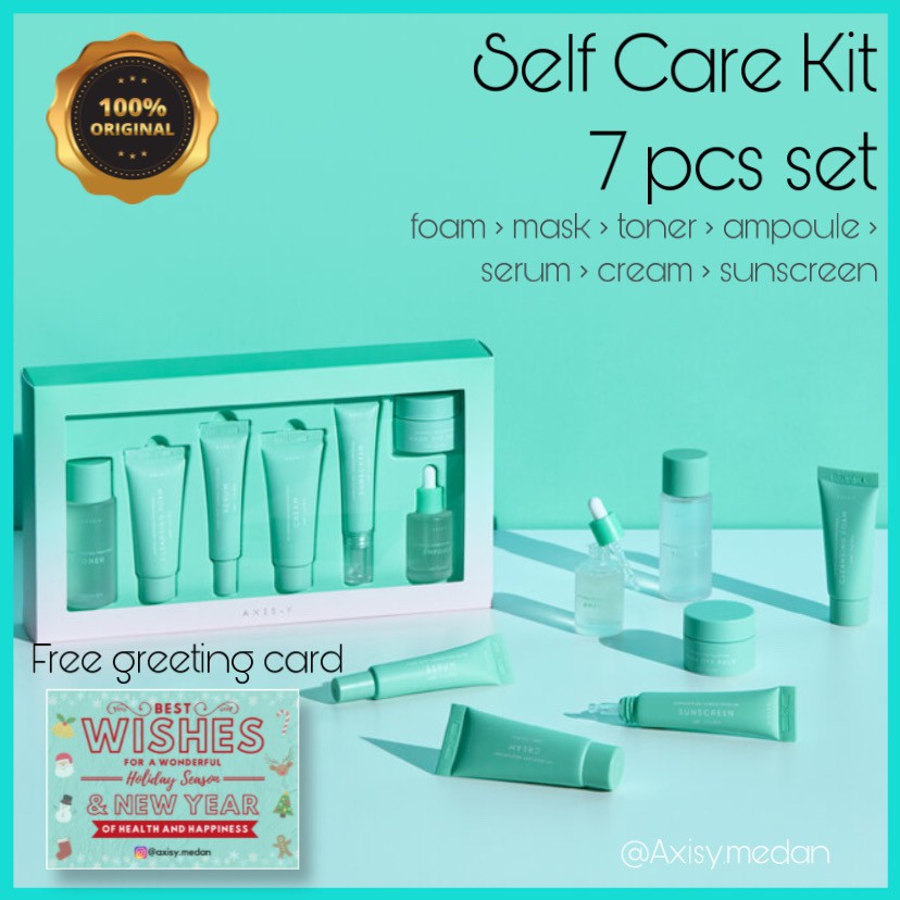 [WAREHOUSE SALE] AXIS-Y SELF CARE KIT 7 pcs set: sunday morning cleansing foam daily purifying treat