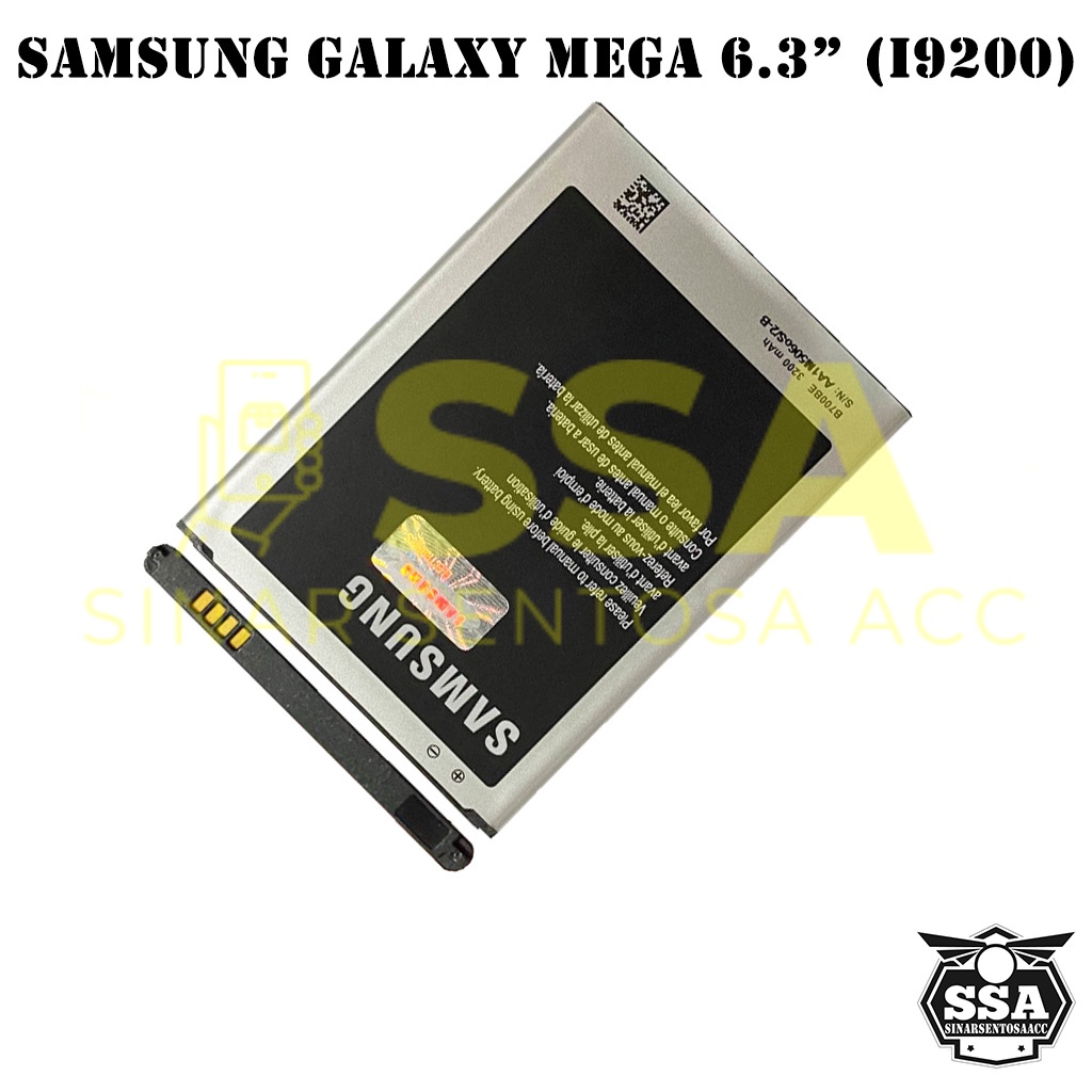 Baterai Original 100% Samsung Galaxy Mega 6.3&quot; i9200 B700BE Batre Batrai Battery Batrei Batere Batu HP ORI GARANSI Awet