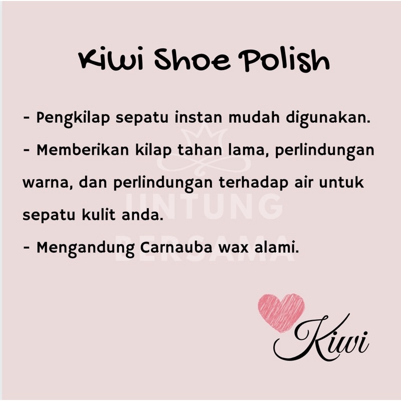 ♥️ UB ♥️ KIWI SEMIR SEPATU CAIR   WAX AND SHINE 75ML