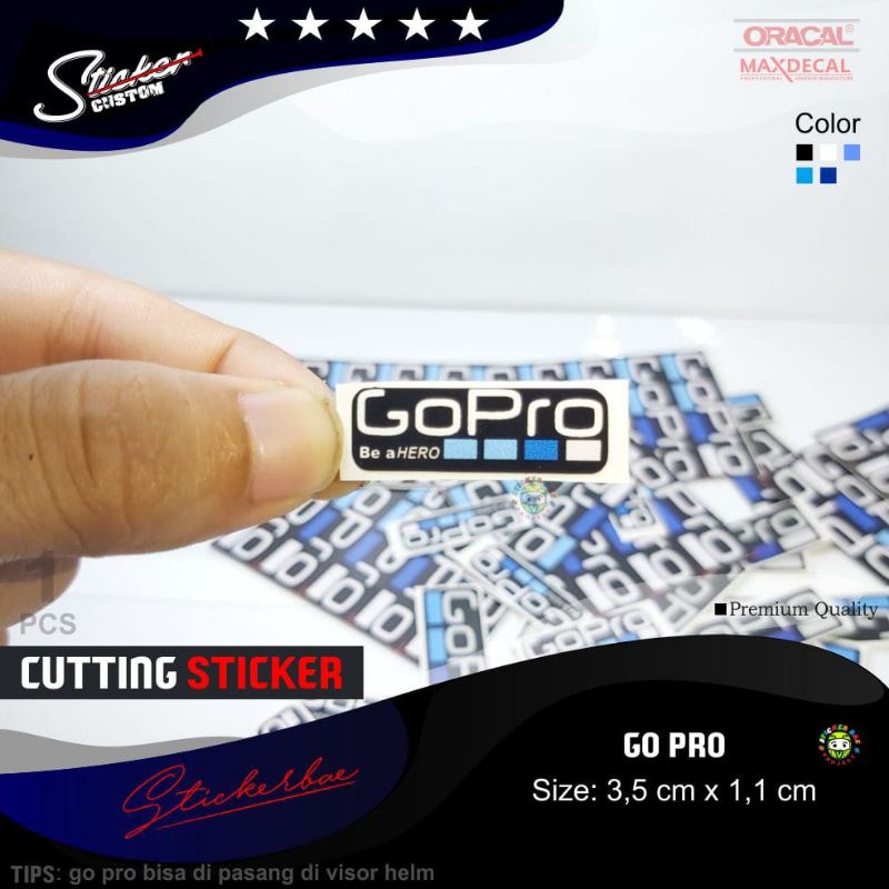 stiker go pro stiker visor print cut