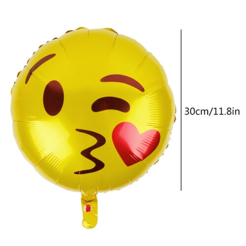 Balon Foil Desain emoji Kiss Untuk Dekorasi Pesta Pernikahan / Ulang Tahun