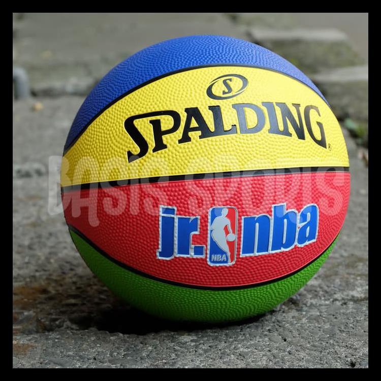 100% TERJAMIN BOLA BASKET ANAK SPALDING ROOKIE GEAR  JR NBA SIZE 5 RUBBER 100% TERMURAH