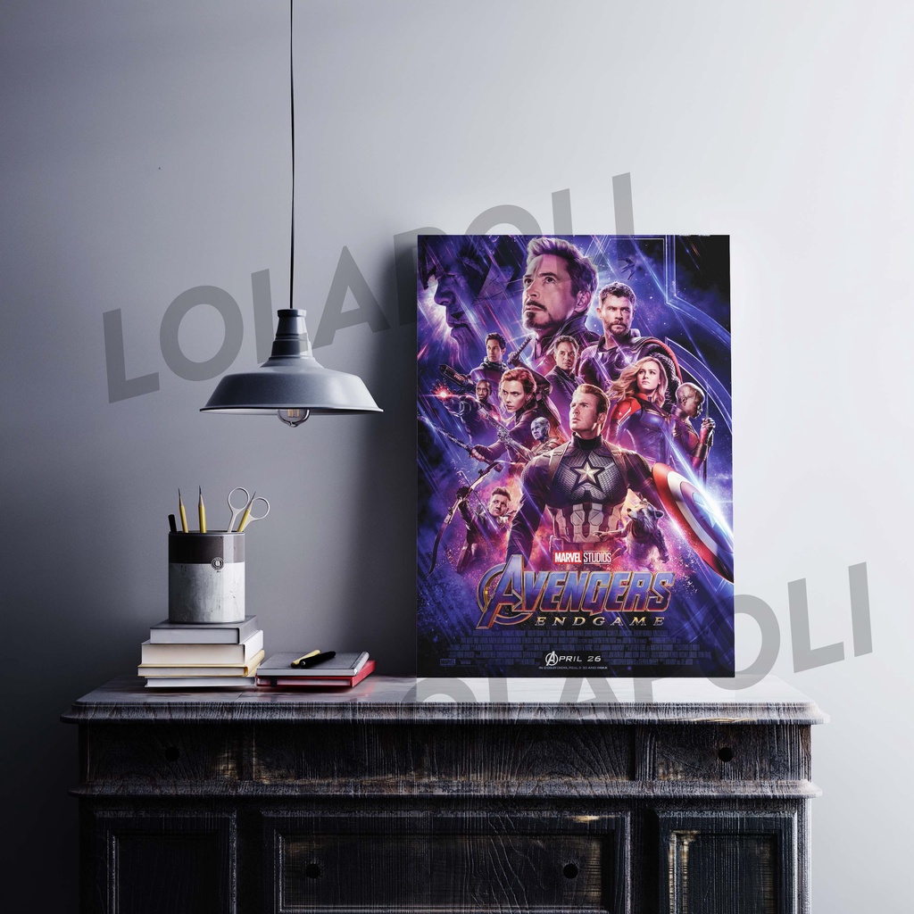 Hiasan Dinding Poster Kayu - Avengers Endgame