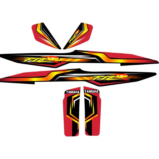 Striping fiz r merah hitam