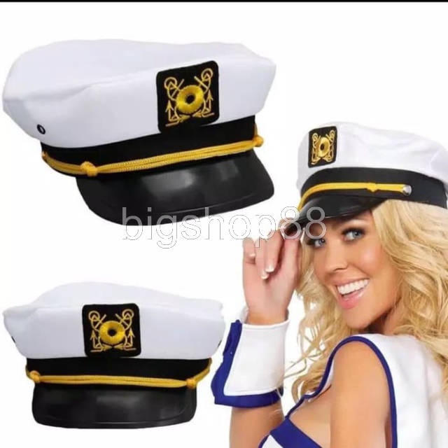bigshop88 - Topi Sailor Pelaut/Topi Captain Pelaut