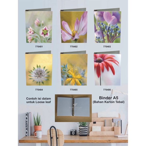 

Binder A5 / Binder Note A5 / Bunga / Set 2934
