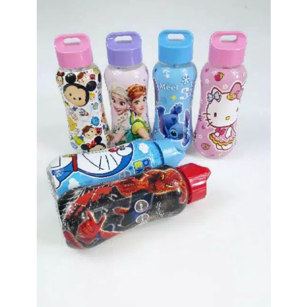 Botol Minum Cilik Model Dot Karakter Ukuran 350ML BPA FREE