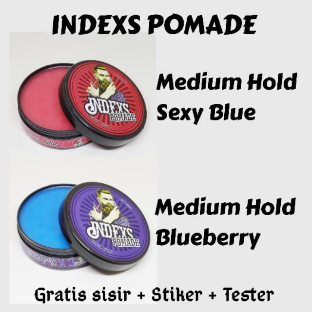 Indexs Pomade besar 100gram Pomade Aroma Bukan Warna Harga Grosir Termurah Murah