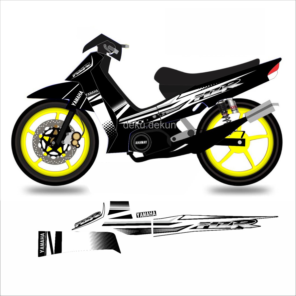 Stiker Motor Fiz R Hitam Stiker Motor