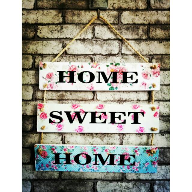  Hiasan dinding susun Home Sweet Home Shopee Indonesia