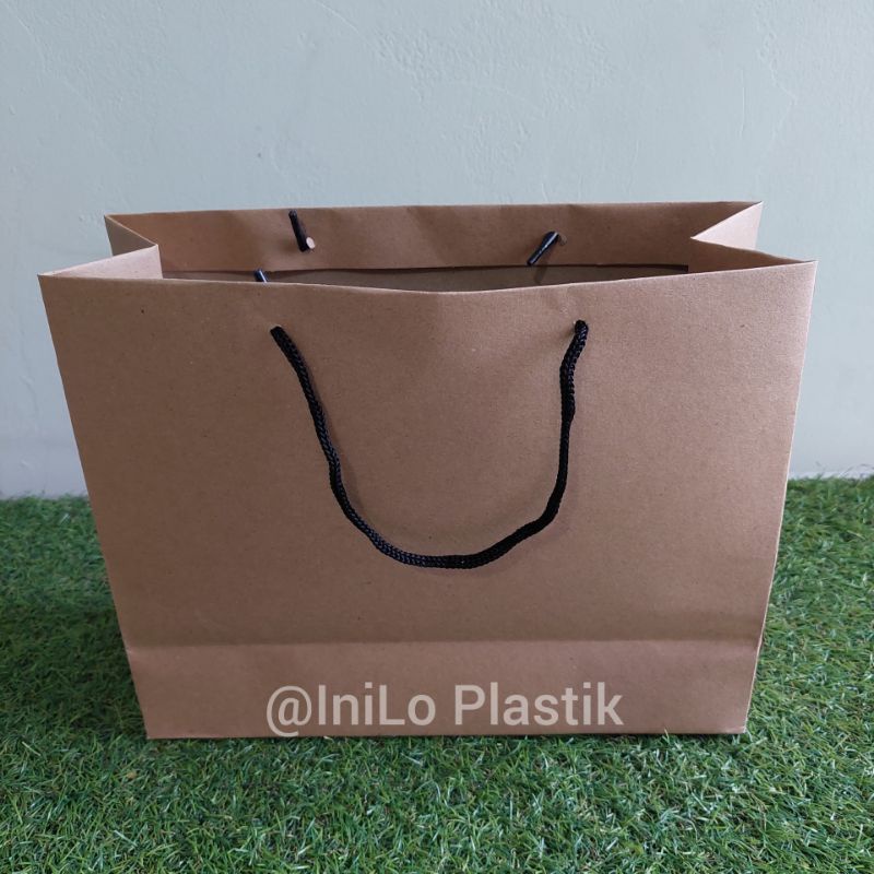 

@10pcs Paper Bag 13x26x25 Craft Coklat Polos Paper Bag Tali Kur