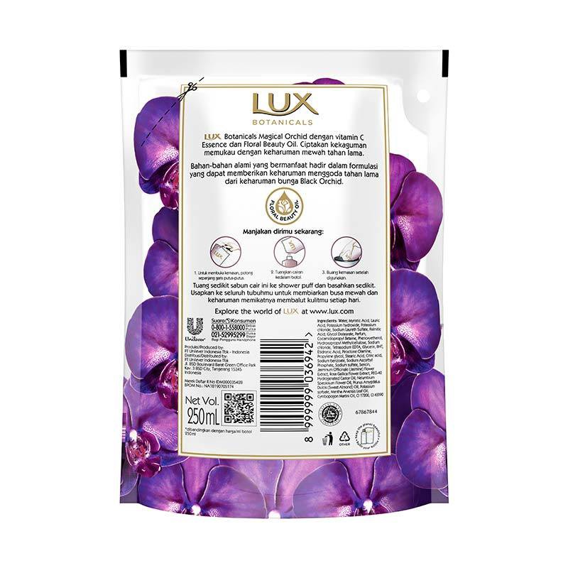 Lux Sabun Mandi Cair Purple Magical Spell Refiil 450ML