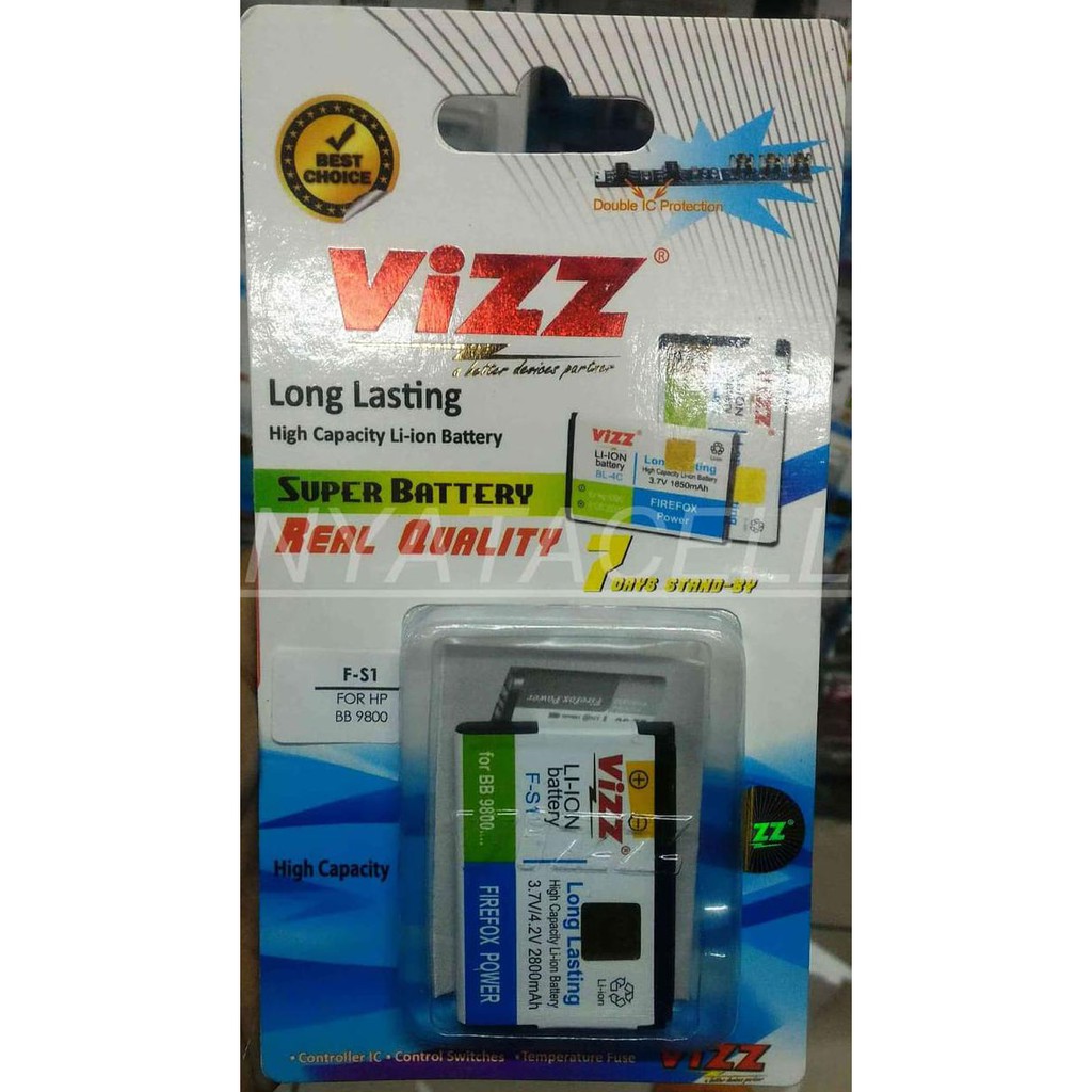 NEW BATERAI VIZZ BLACKBERRY F-S1 /BATRE DOUBLE POWER FS1 FS-1 TORCH MILENIA