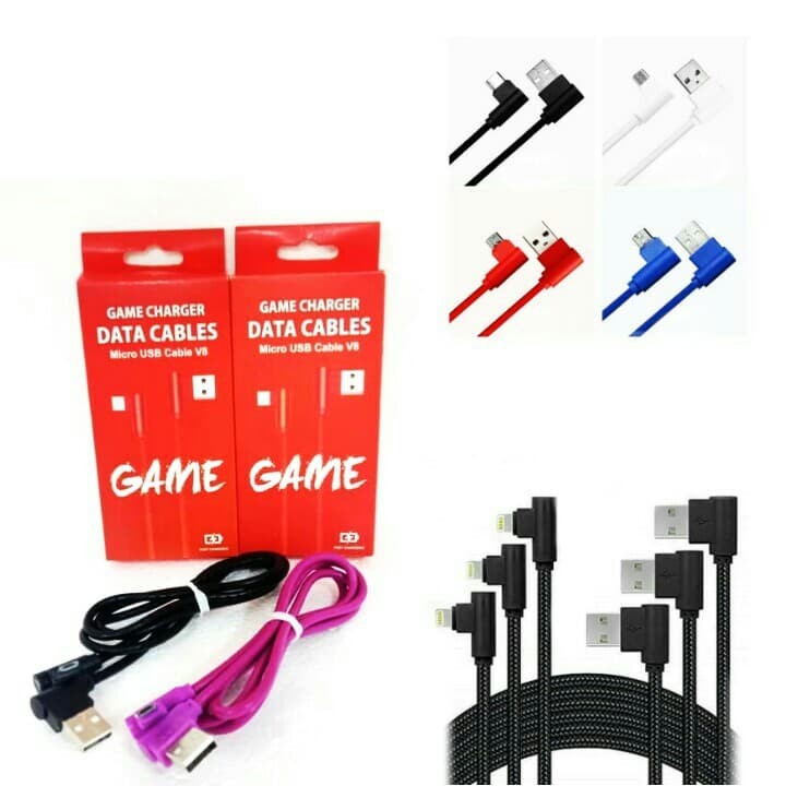 Kabel Data Gaming Game L Shape Full Colour - iP iPh