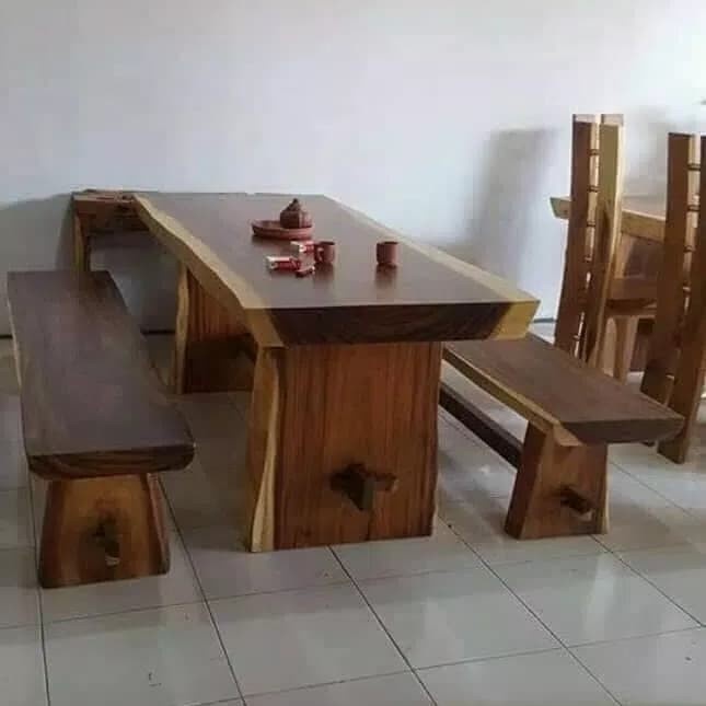 meja trembesi meja,makan trembesi solid