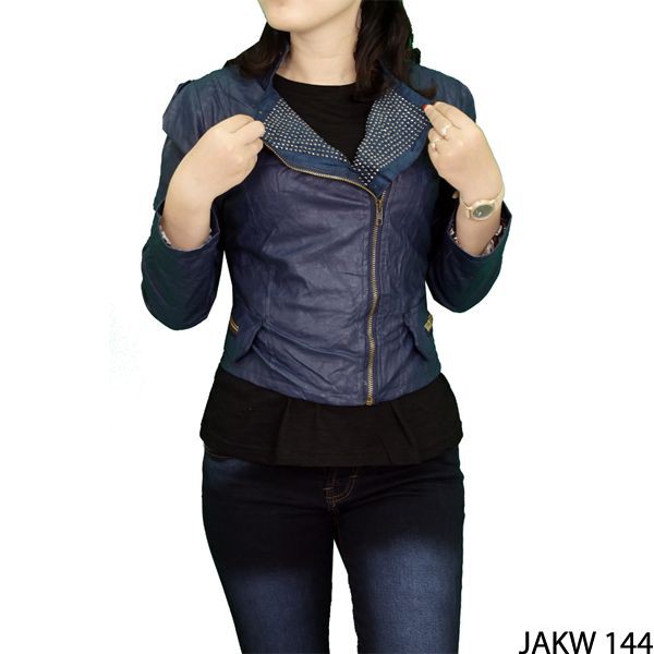 Jaket Wanita Distro Fabric Dongker – JAKW 144