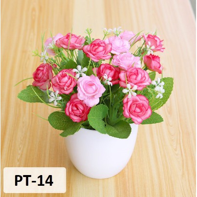 KINDSTORE❤ | Bunga Plastik Mini - Bunga Dekorasi Pot Tanaman Hias Mini Flower Matahari Mawar