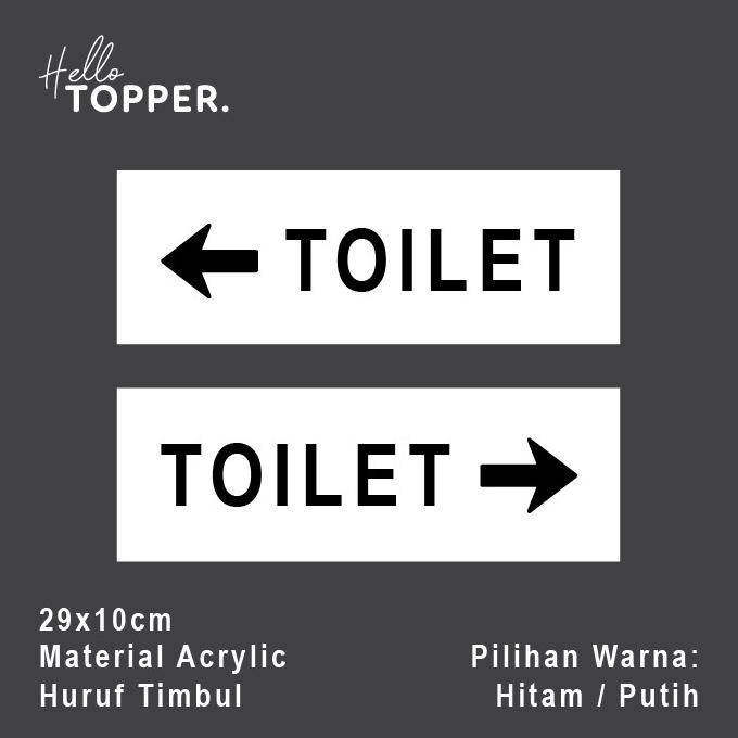 

Sign Board Toilet Acrylic 29x10 | Sign Board Akrilik | Toilet Sign helloto99 dijamin