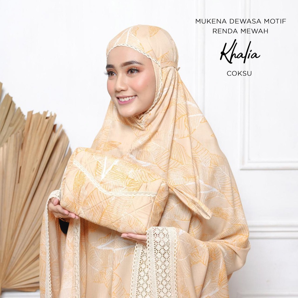 MUKENA BALI TASIK - MUKENA RENDA DEWASA MOTIF KHALIA