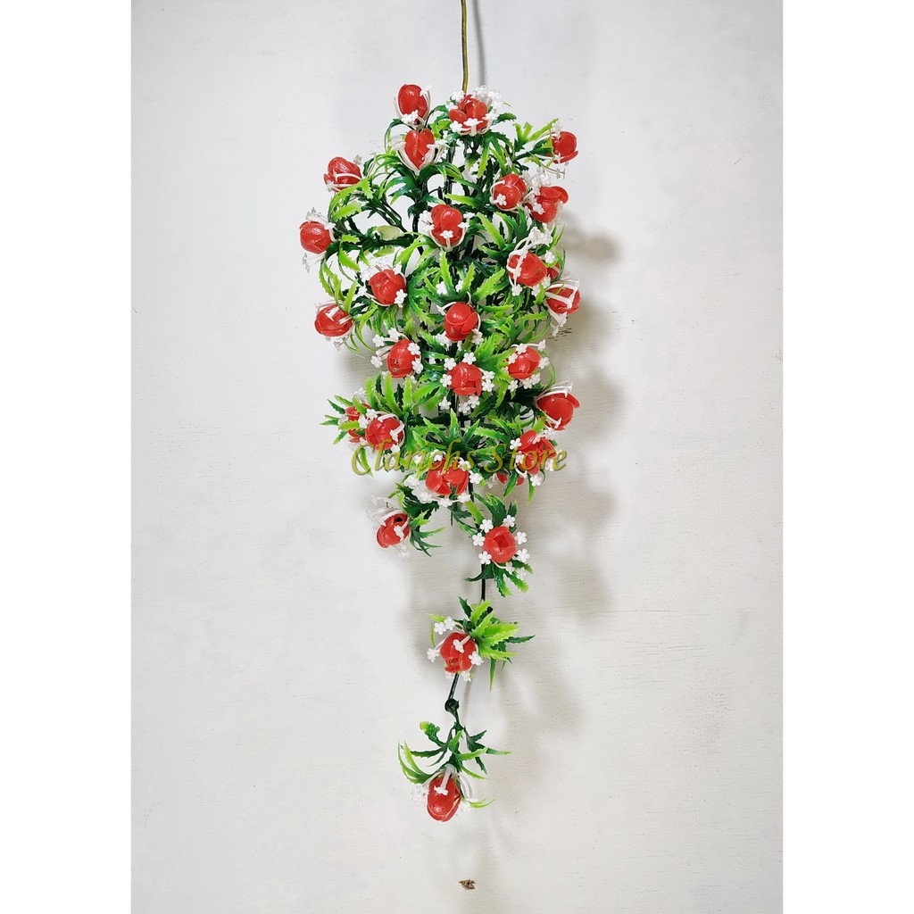 Rambat Bunga Karmila Pretty - Hiasan Bunga Plastik Dinding Pajangan Interior Rumah Kantor Terbaik-5