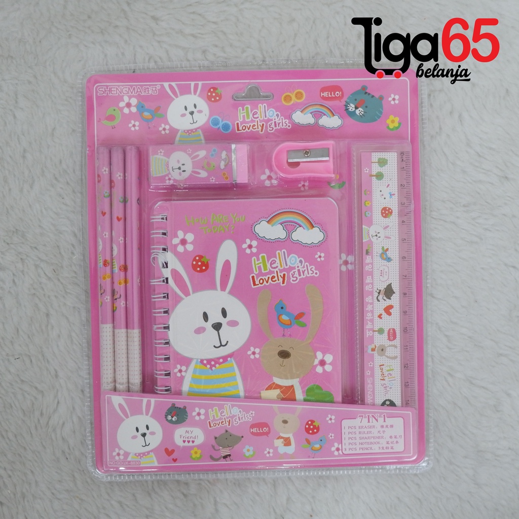 365 STATIONERY SET #40123 Buku &amp; Alat Tulis Anak / Karakter Fancy Gambar Lucu