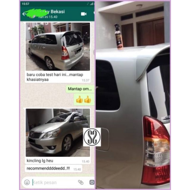 Pengkilap/Instan Coating/Poles Body/Mobil/Motor/Pengkilat/Pelapis/Pelindung/Wax/RE COAT