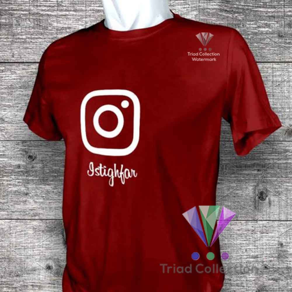  Kaos  Dakwah Islami  Istighfar Plesetan Logo Instagram 