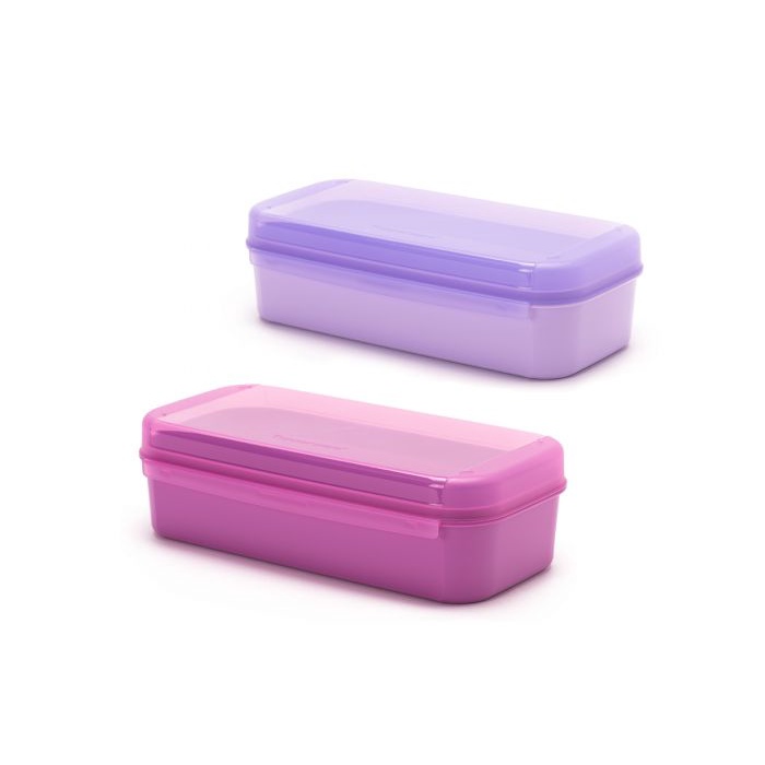Tupperware Handy Box Purple Set isi 2