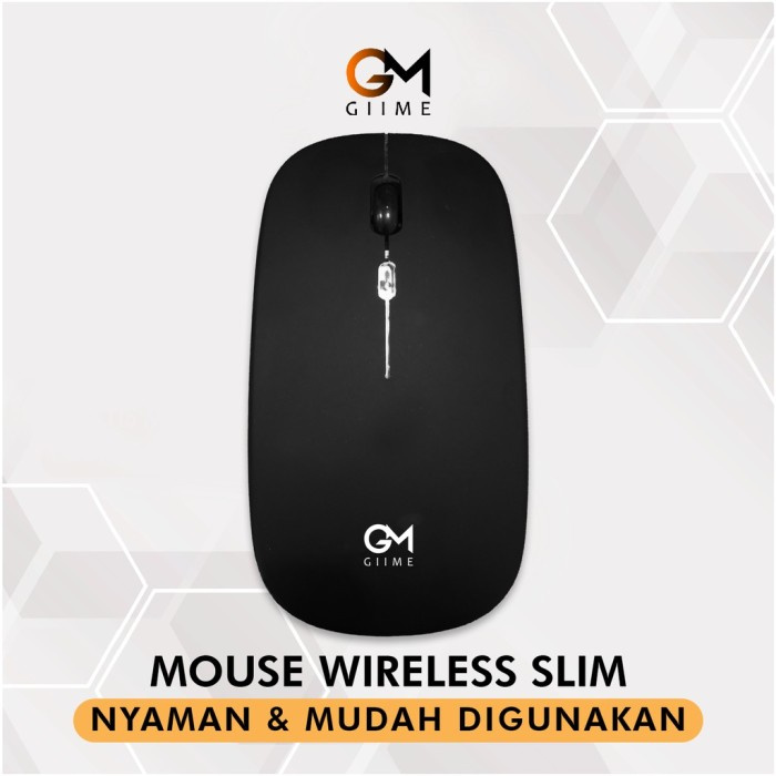 MOUSE WIRELESS SLIM ULTRA ERGONOMIS MOUSE NYAMAN DIGUNAKAN - GIIME