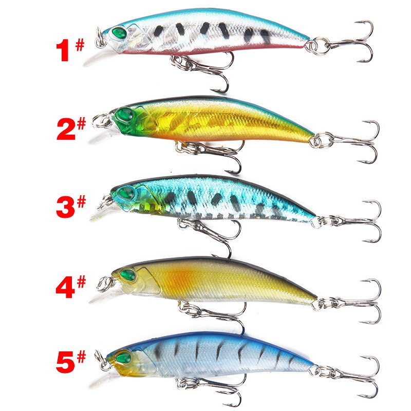 Minnow Lure Alat Pancing Murah Umpan Ikan Kail Pancing CrankBait CrankSet Umpan Mancing Umpan Pancing Top Water Lure Umpan Mancing 4g/6.5cm Umpan Pancing Buatan Alat Pancing Plastic Bait relix nusantara