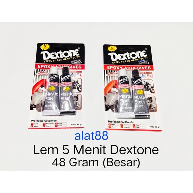 

lem dextone 5 menit / lem serbaguna / lem besi / dextone / dextone epoxy / lem campur