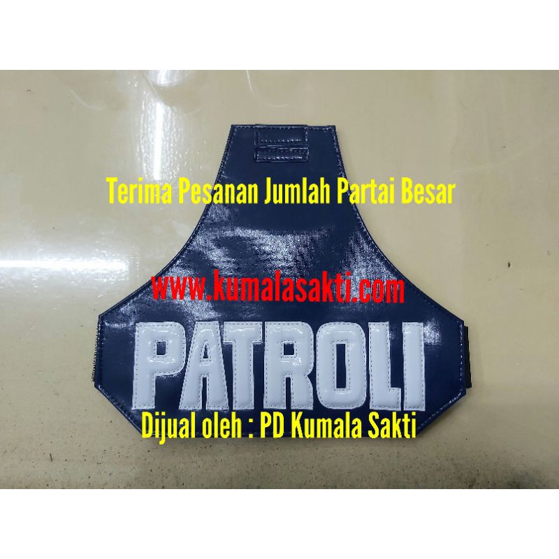 Bam Lengan Patroli Timbul Dongker Kalep | Topi Satpam | Kaos Satpam | Topi Polisi | Kaos Polisi | Rompi Satpam