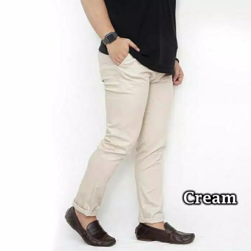 {PAKET USAHA}CELANA CHINOS PANJANG PRIA SIZE 27-32 BISA PILIH WARNA &amp; SIZE