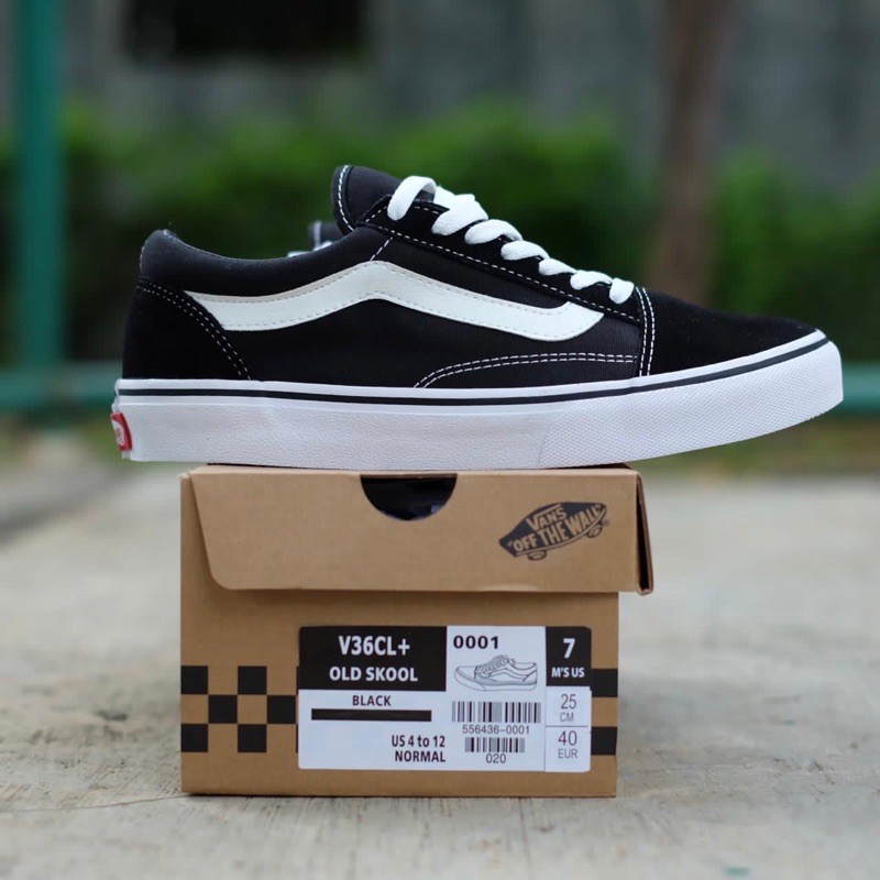 Vans Old Skool V36CL+ Black White 100% Original BNIB Japan Market