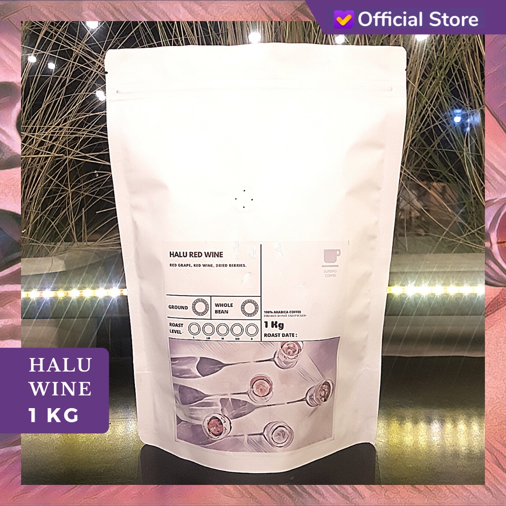 

SUTOYO COFFEE - Kopi Halu Wine 1 Kilogram (kg) / Single Origin / Specialty Coffee / New Crop / Sutoyo Coffee Official Store Shopee Mall