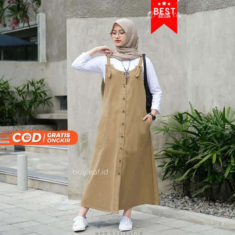 Baju Muslim Wanita Maura Overall Baju Overall Remaja Terbaru Fashion Muslim Wanita 2022 Overall Kanv