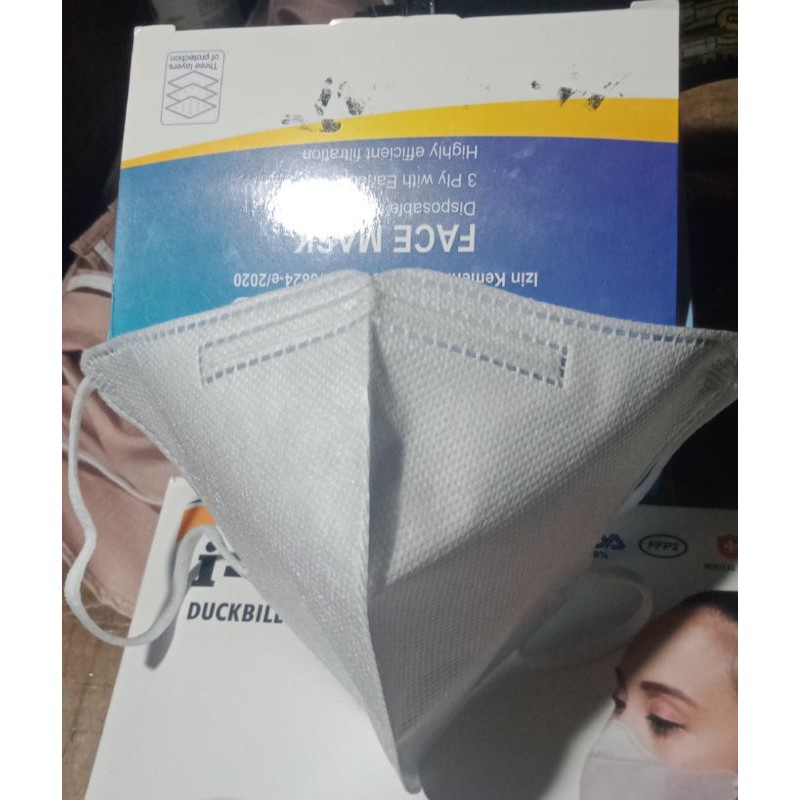masker/duckbill merk alkindo/ada kawatnya/ecer