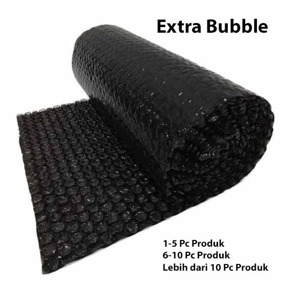 Bubblewrab EXTRA Packing atau Bubble Wrap Tebal Plastik Gelembung Hitam