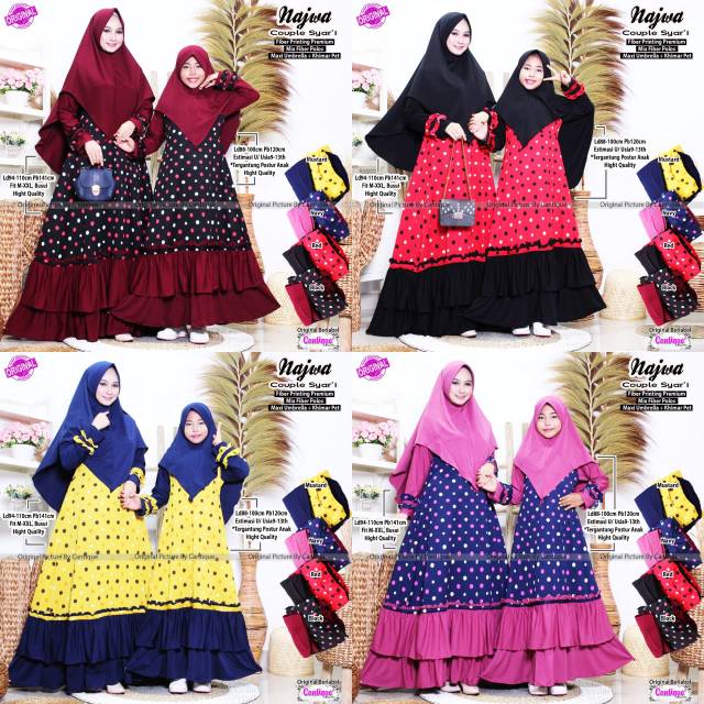 Gamis Couple Ibu Dan Anak Najwa