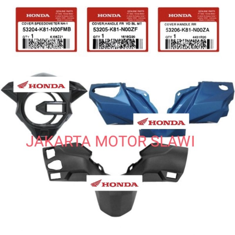 Batok depan belakang &amp; cover spido beat fi esp beat street new 2017-2019 non iss asli Honda