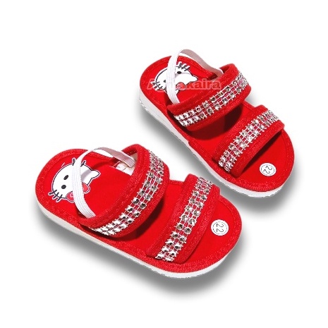 Sandal Bayi Bunyi Model Selop Motif Payet Terbaru High Quality