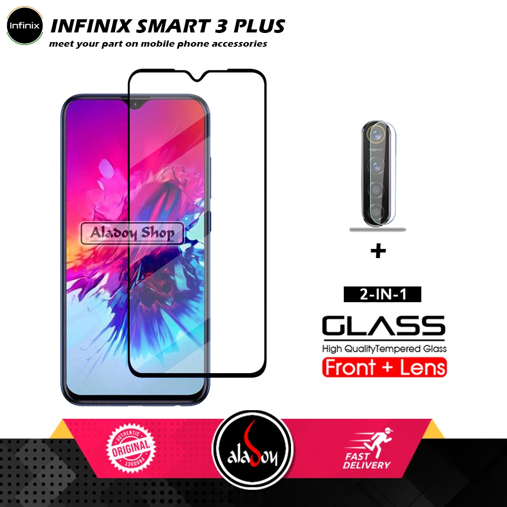 Tempered Glass Layar Infinix Smart 3 Plus Free Tempered Glass Camera