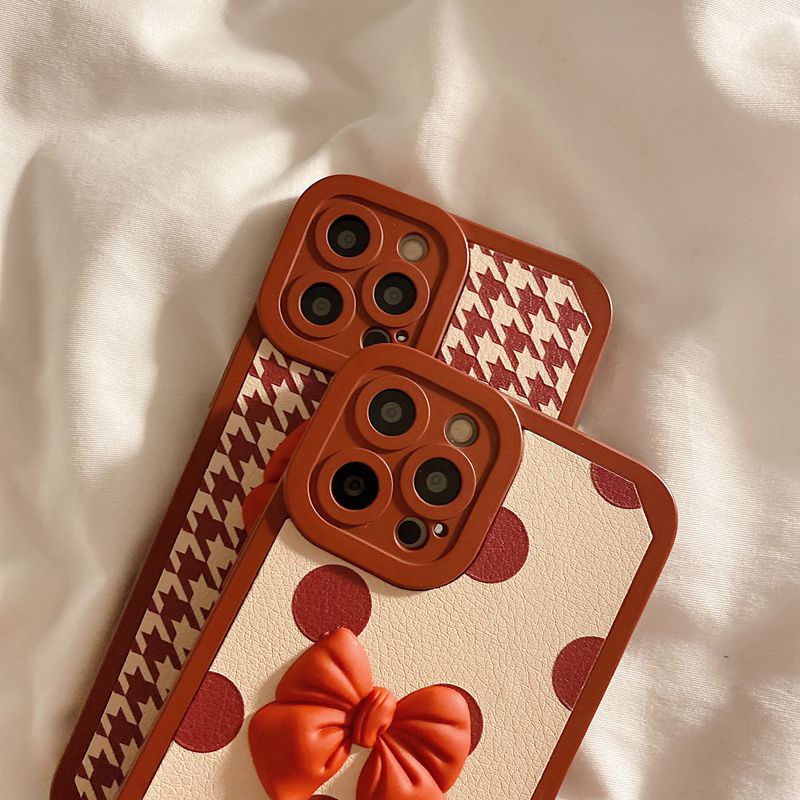 Angel Eyes Red Point Bowknot Soft Case HP OPPO A57 A77 A53 A33 A31 A5 A9 2020 A3S A7 A5S A12 A11K A52 A92 F9 F11 C1