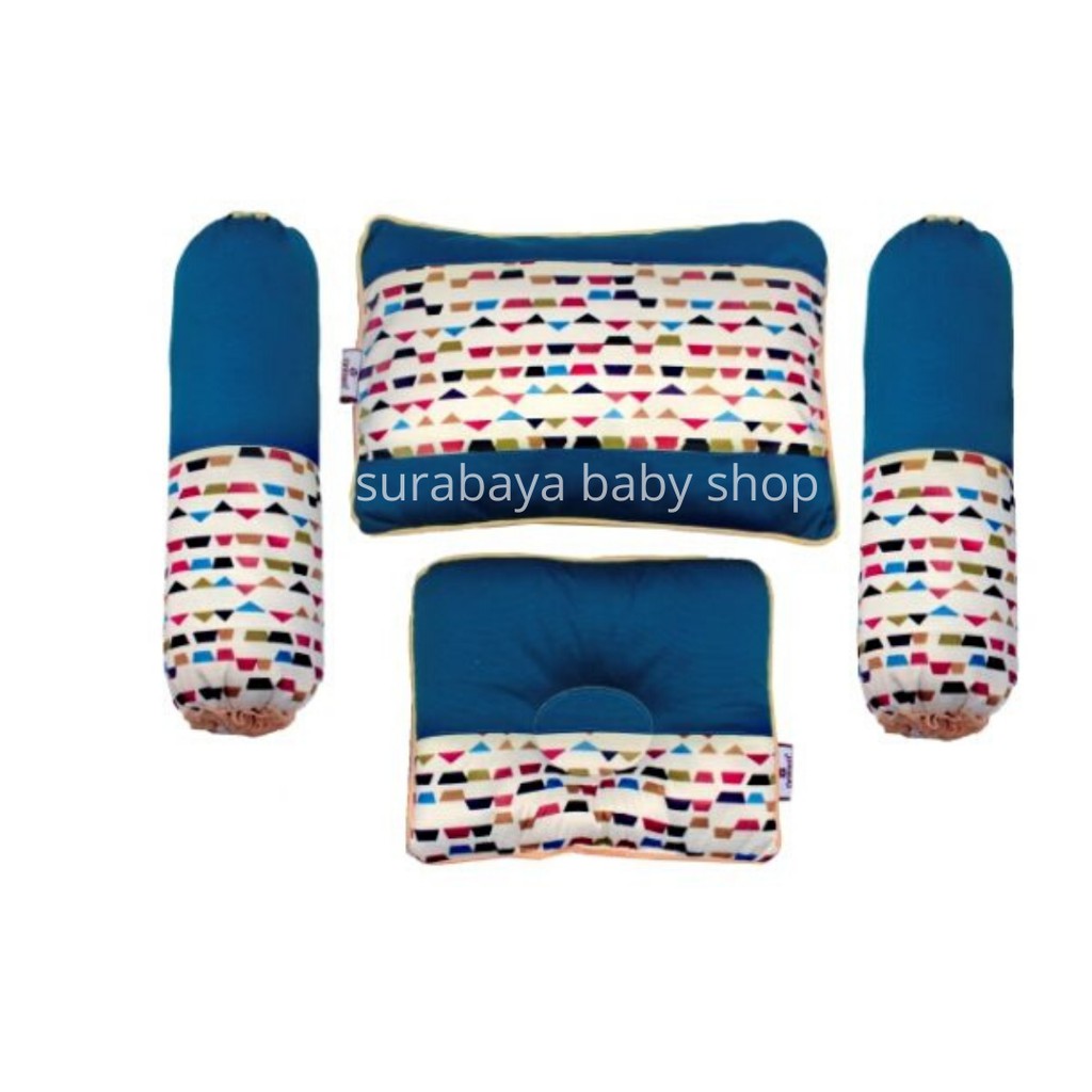 BANTAL DOUBLE + GULING SET SERI SAILOR CINTAKA/ BROWN BEAR OMILAND / TRAIN OMILAND / PENGUIN OMILAND TCB2313